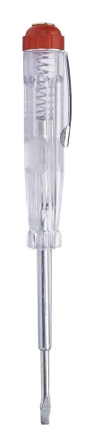 Тестер напряжения контактный 100-500V, 3*130 мм, прозрачный ,TST500-3 арт. 39159