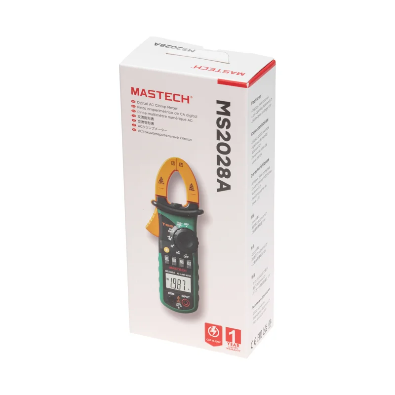 Токовые клещи MS2028A MASTECH 13-1316 — фото 10