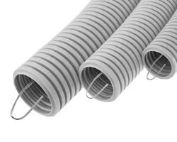 Труба ПНД гофрированная d20 с зондом 350H-упак. 50м Ecoplast 20120-50