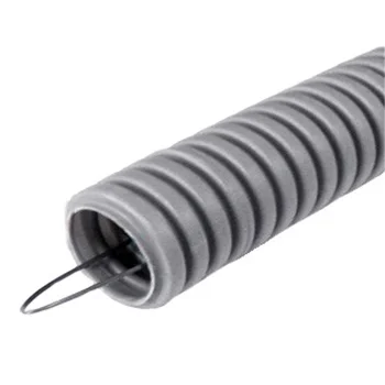 Труба ПВХ гофрированная d16 с зондом 350H-упак. 25м Ecoplast 10116-25