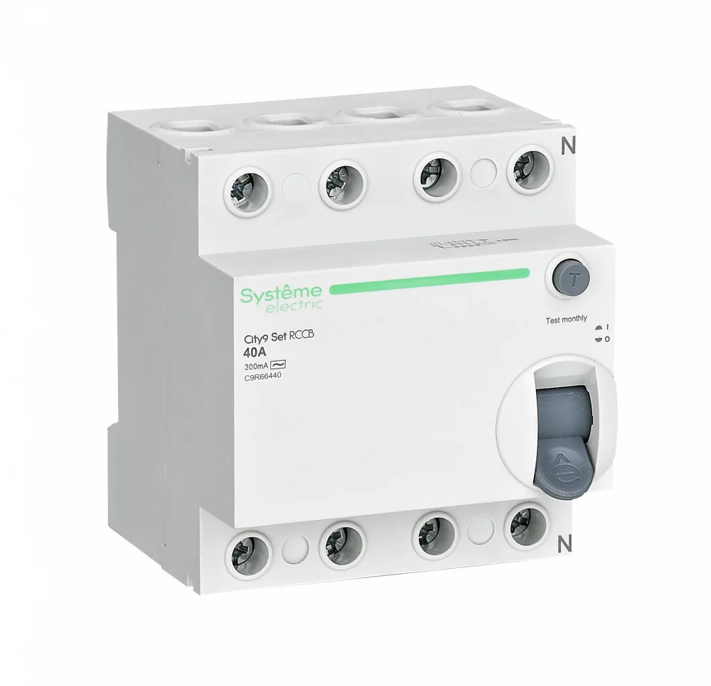 УЗО 4п 40А 300мА тип AC City9 Set 400В SE C9R66440