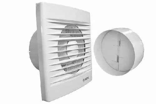 Вентилятор осевой настенный Dospel STYL 120 S-P (белый) с обратн. клапаном