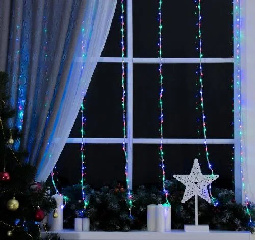 ВОДОПАД, Ш:2м, В:1,5м, Н.С. LED-400-220V, 8 режимов, МУЛЬТИ 671638