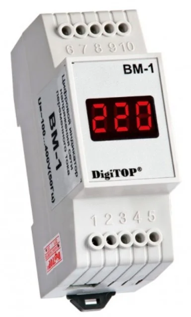 Вольтметр Вм-1 от ~100 B … ~400 B.Погрешность : 1%. AC DIGITOP