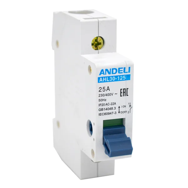Выкл.нагрузки AHL30-125 1P 63A ANDELI