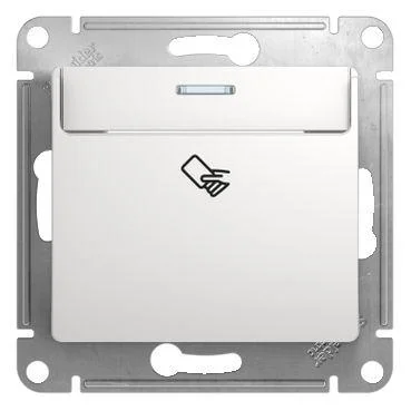 Выключатель карточный с/п 1-кл. 1мод. Glossa 10А IP20 (сх. 6) механизм бел. SE GSL000169