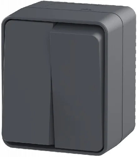 Выключатель о/п 2-кл AtlasDesign Profi54 10А IP54 (антрацит) SchE ATN544051