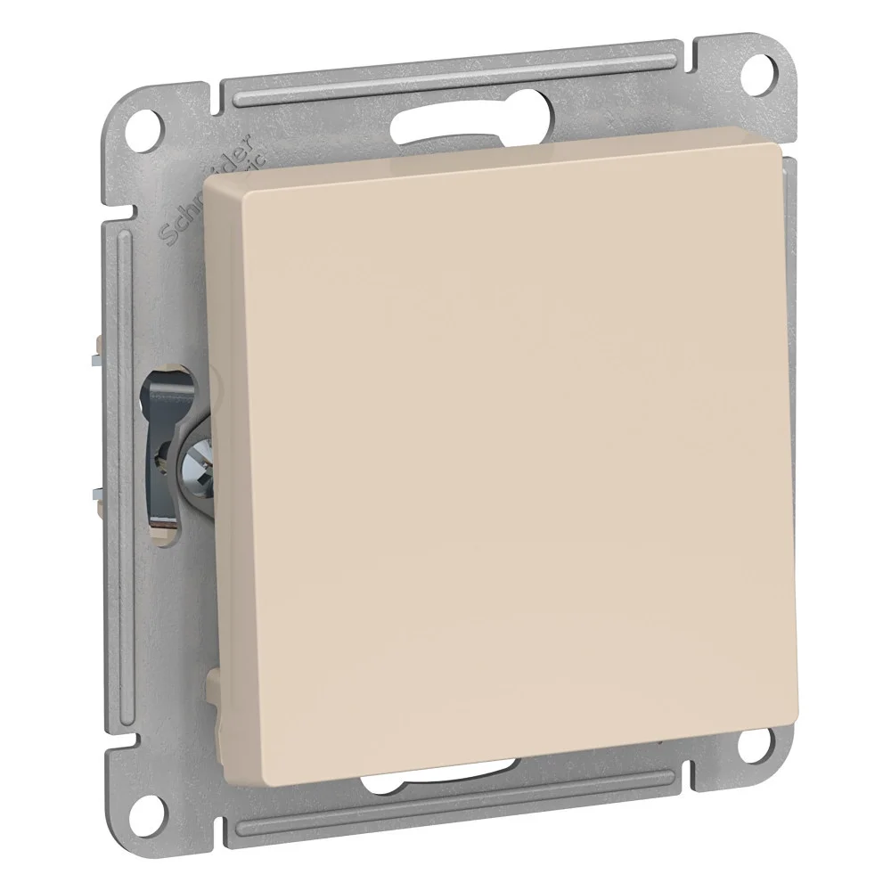 Выключатель с/п 1-кл. AtlasDesign 10А IP20 (сх. 1) 10AX с самовозвратом механизм беж. SE ATN000215
