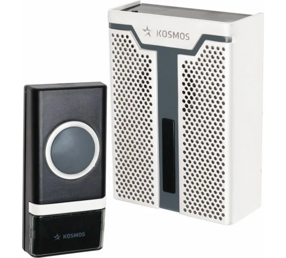Звонок беспроводной 32М IP30 KOC_AG514 (шампань) Космос (действия 150м)
