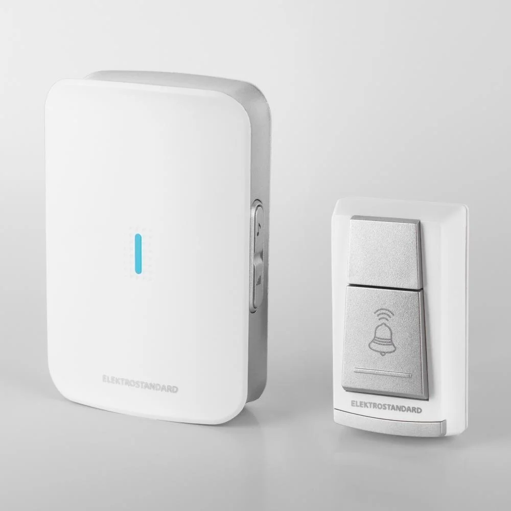 Звонок беспроводной 36М IP44 DBQ19M (белый) Elektrostandard DBQ19M WL (a044637) (действия 80м) *